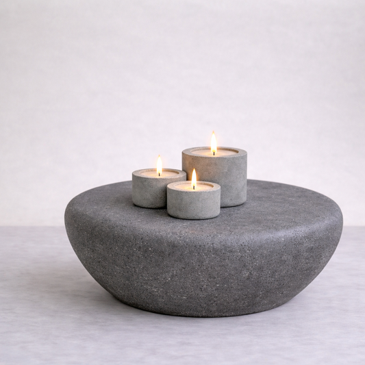 Mesa/Banca Piedra Chica - Gris Oscuro