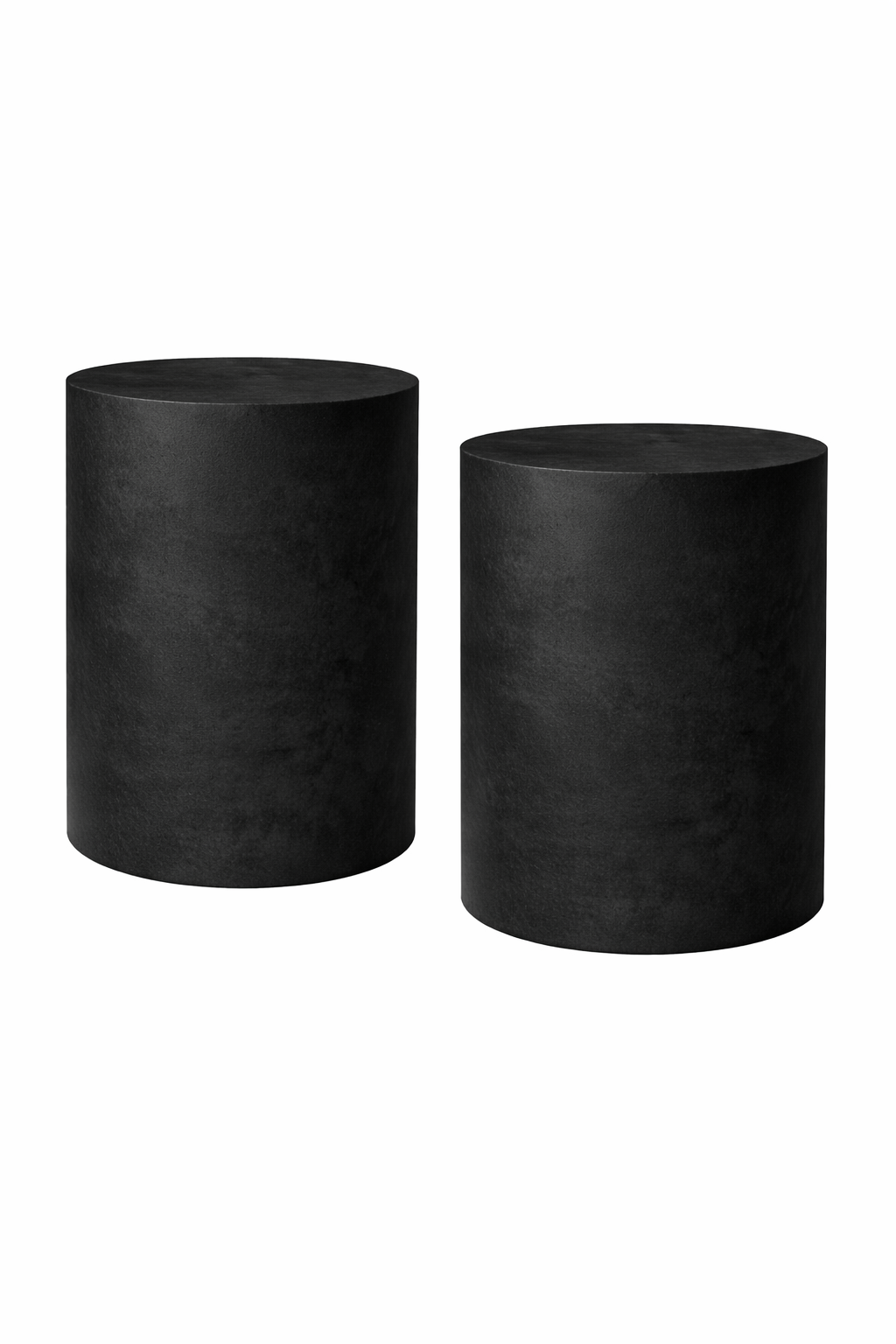 Set Mesas Laterales Piedra - Negro