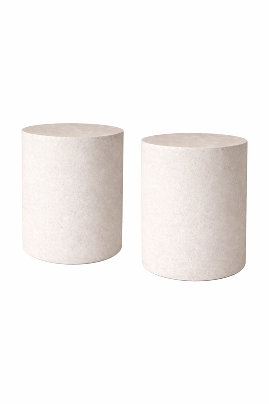 Set Mesas Laterales Piedra - Ivory