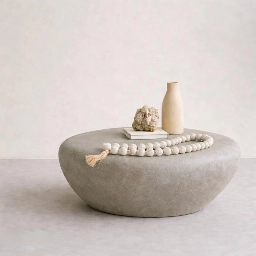 Mesa/Banca Piedra Grande - Gris Claro