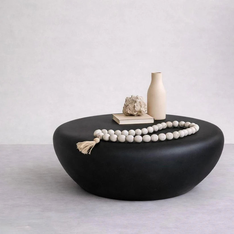 Mesa/Banca Piedra Grande - Negro