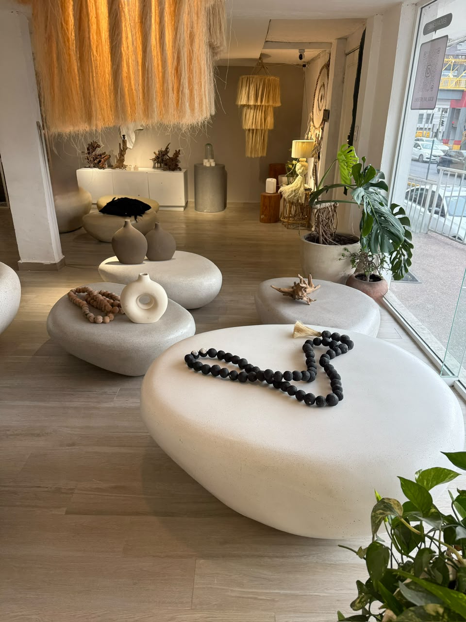 Set de Mesas/Bancas Piedra Ivory